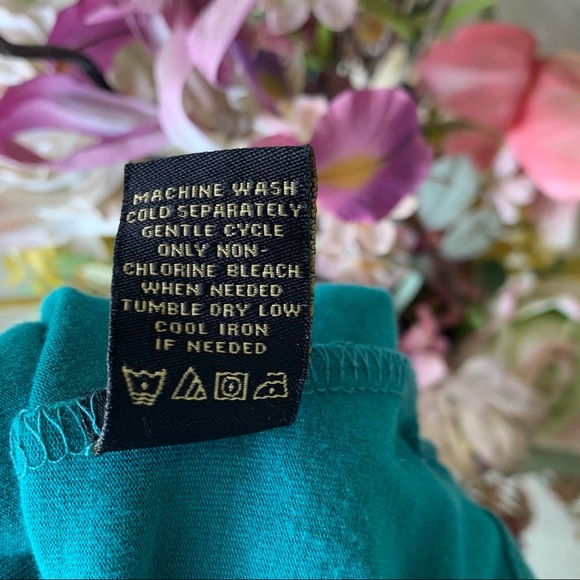 •Serena Williams• Jade Green Fringe Tunic Top-Med - Picture 8 of 9